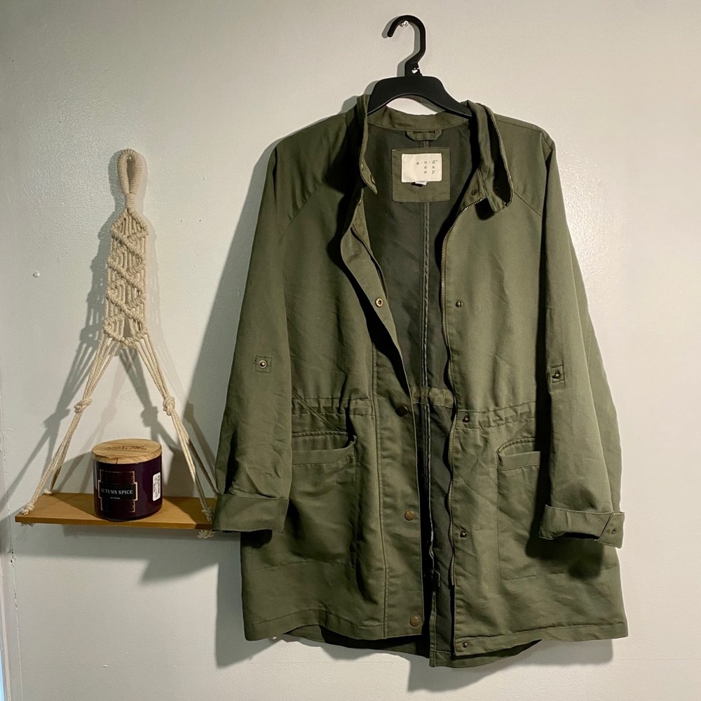 Army green cargo jacket XL